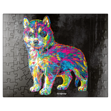 puzzleplate Pop Colors Husky 100 Jigsaw Puzzle