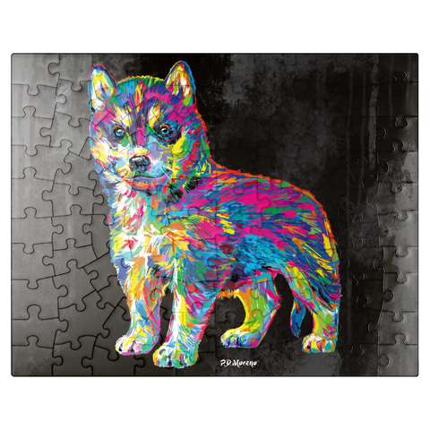 puzzleplate Pop Colors Husky 100 Jigsaw Puzzle