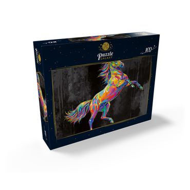 Colorful Stallion 100 Jigsaw Puzzle box view2