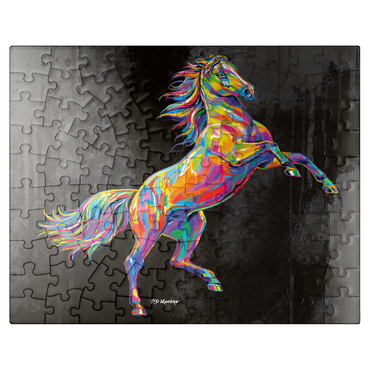 puzzleplate Colorful Stallion 100 Jigsaw Puzzle