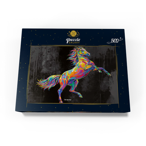 Colorful Stallion 500 Jigsaw Puzzle box view3