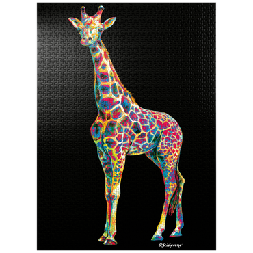 puzzleplate Colorful Giraffe 1000 Jigsaw Puzzle