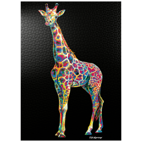 puzzleplate Colorful Giraffe 1000 Jigsaw Puzzle