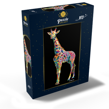 Colorful Giraffe 100 Jigsaw Puzzle box view2