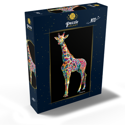 Colorful Giraffe 100 Jigsaw Puzzle box view2