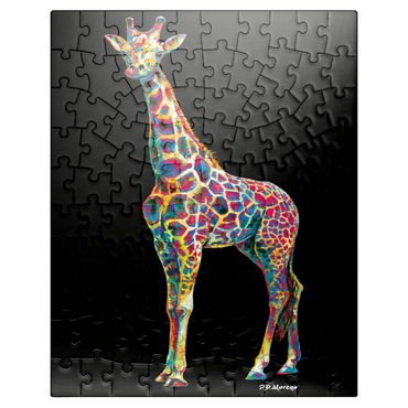 puzzleplate Colorful Giraffe 100 Jigsaw Puzzle