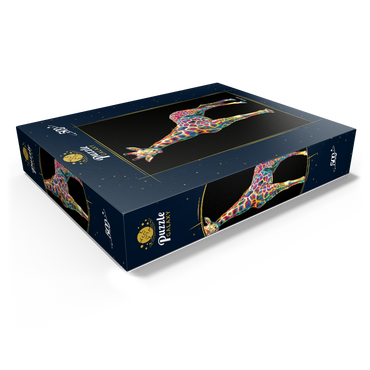 Colorful Giraffe 500 Jigsaw Puzzle box view1