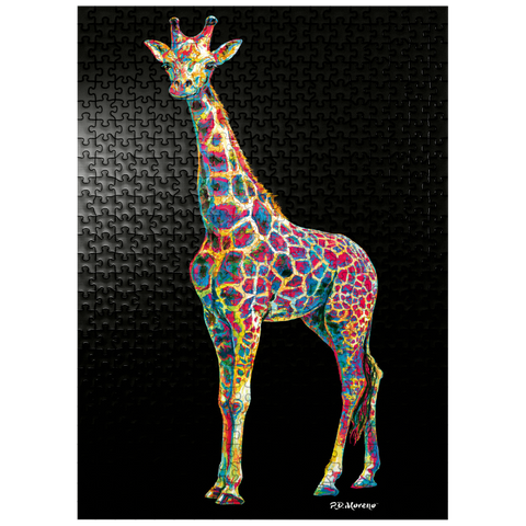 puzzleplate Colorful Giraffe 500 Jigsaw Puzzle