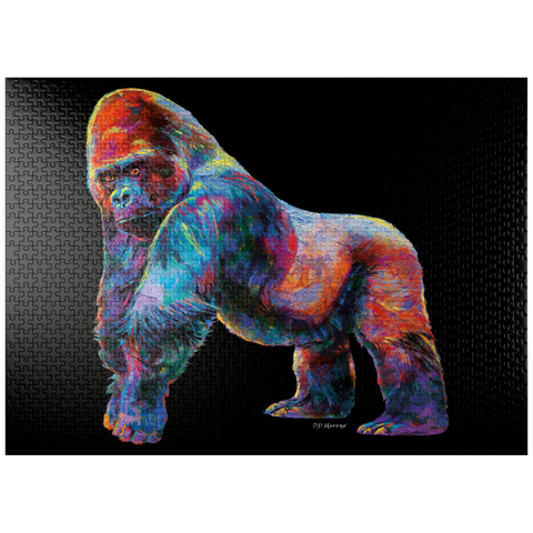 puzzleplate Pop Colors Gorilla 1000 Jigsaw Puzzle