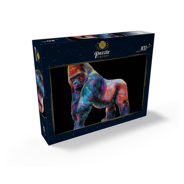 Pop Colors Gorilla 100 Jigsaw Puzzle box view2