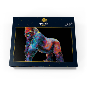 Pop Colors Gorilla 100 Jigsaw Puzzle box view3