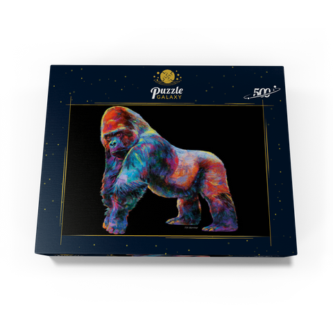 Pop Colors Gorilla 500 Jigsaw Puzzle box view3