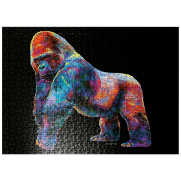 puzzleplate Pop Colors Gorilla 500 Jigsaw Puzzle