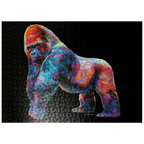 puzzleplate Pop Colors Gorilla 500 Jigsaw Puzzle