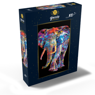 Elephant Pop Colors 100 Jigsaw Puzzle box view2