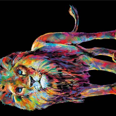 Pop Colors Lion 1000 Jigsaw Puzzle 3D Modell