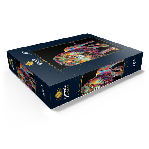 Pop Colors Lion 100 Jigsaw Puzzle box view1