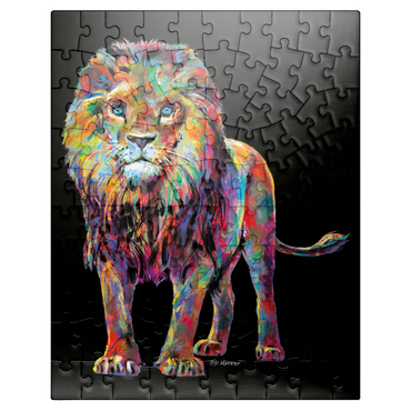 puzzleplate Pop Colors Lion 100 Jigsaw Puzzle