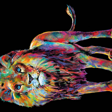 Pop Colors Lion 500 Jigsaw Puzzle 3D Modell