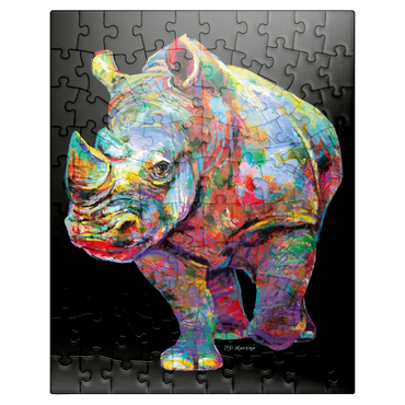 puzzleplate Hippo Love 100 Jigsaw Puzzle