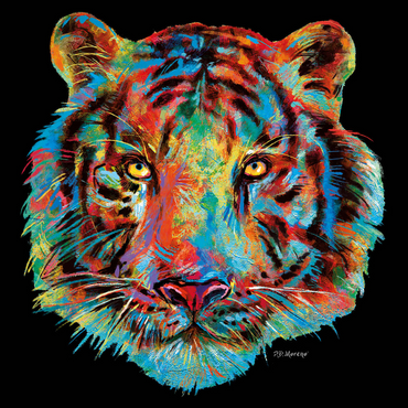 Tiger Head 1000 Jigsaw Puzzle 3D Modell