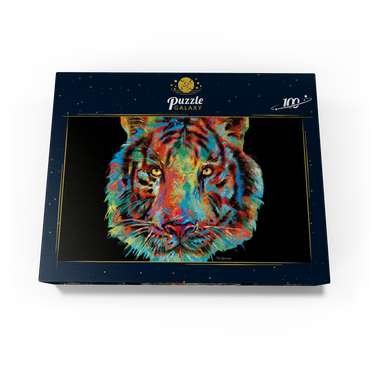 Tiger Head 100 Jigsaw Puzzle box view3