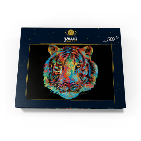 Tiger Head 500 Jigsaw Puzzle box view3