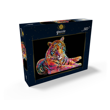 Laying Tiger 500 Jigsaw Puzzle box view2