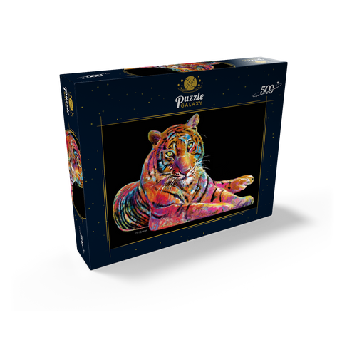 Laying Tiger 500 Jigsaw Puzzle box view2