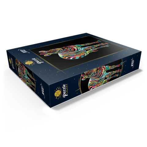 Colorful Zebra 1000 Jigsaw Puzzle box view1