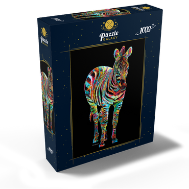 Colorful Zebra 1000 Jigsaw Puzzle box view2