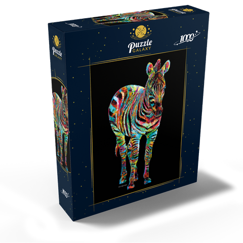 Colorful Zebra 1000 Jigsaw Puzzle box view2