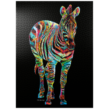 puzzleplate Colorful Zebra 1000 Jigsaw Puzzle