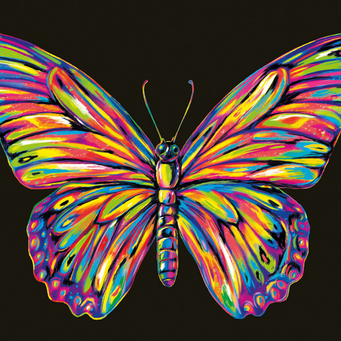 Colorful Butterfly 1000 Jigsaw Puzzle 3D Modell