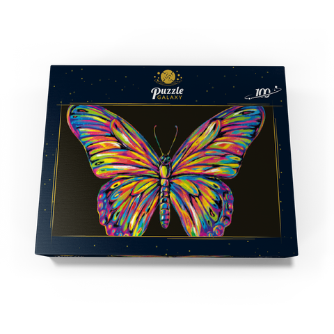 Colorful Butterfly 100 Jigsaw Puzzle box view3