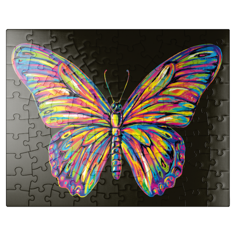 puzzleplate Colorful Butterfly 100 Jigsaw Puzzle