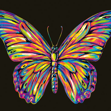 Colorful Butterfly 100 Jigsaw Puzzle 3D Modell