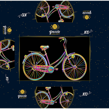 Fun Bike 100 Jigsaw Puzzle box 3D Modell