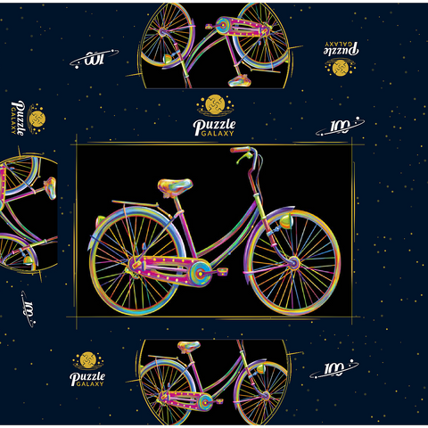 Fun Bike 100 Jigsaw Puzzle box 3D Modell