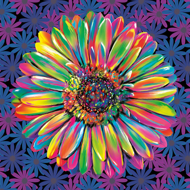 Gerber Daisy 1000 Jigsaw Puzzle 3D Modell