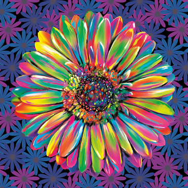 Gerber Daisy 500 Jigsaw Puzzle 3D Modell