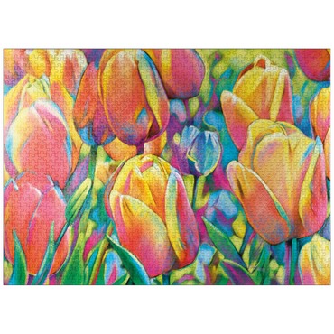 puzzleplate Colorful Tulips 1000 Jigsaw Puzzle