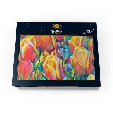 Colorful Tulips 100 Jigsaw Puzzle box view3