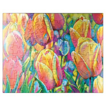 puzzleplate Colorful Tulips 100 Jigsaw Puzzle