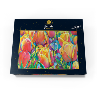 Colorful Tulips 500 Jigsaw Puzzle box view3