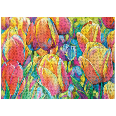 puzzleplate Colorful Tulips 500 Jigsaw Puzzle