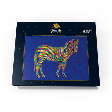 Pop Colors Zebra 1000 Jigsaw Puzzle box view3