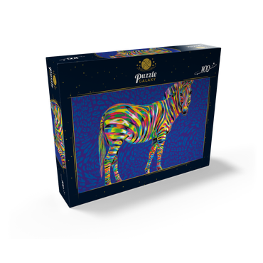 Pop Colors Zebra 100 Jigsaw Puzzle box view2