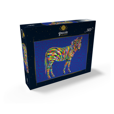 Pop Colors Zebra 500 Jigsaw Puzzle box view2