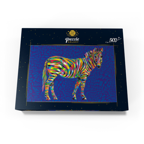 Pop Colors Zebra 500 Jigsaw Puzzle box view3